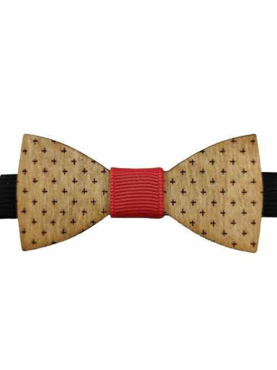 Bonjour Bebe Kids Wooden Bow Tie "0007" Brown