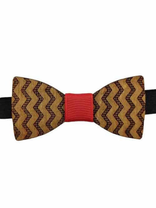 Bonjour Bebe Kids Wooden Bow Tie Brown