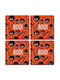 Koupakoupa Halloween Boo Сувенир Дърво Оранжев 4бр