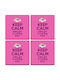 Koupakoupa Keep Calm Baby Girl Is Coming Soon Untersetzer Hölzernes Rosa 4Stück
