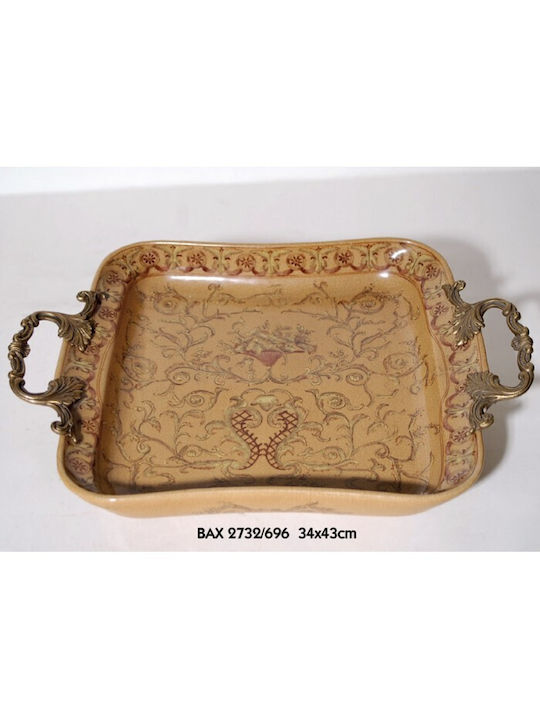Διακοσμητικός Δίσκος Porzellan Rechteckig 43x34cm 1Stück