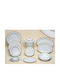Christinholm Christinholm 20634 Gold Porcelain Dinnerware Set 40pcs