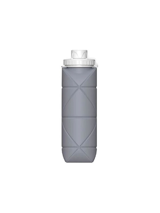 Plastic Water Bottle 600ml Gray