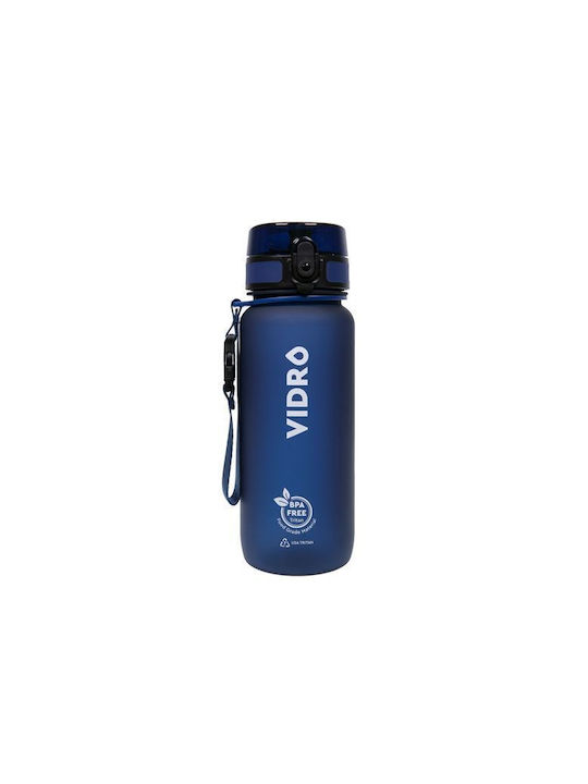 Vidro Vidro Bpa Free Wasserflasche Kunststoff 650ml Blau