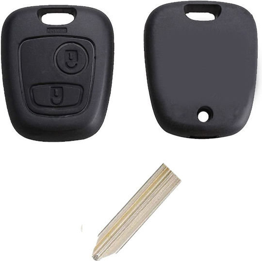 Kia Car Key Shell with Blade with 2 Buttons for Peugeot