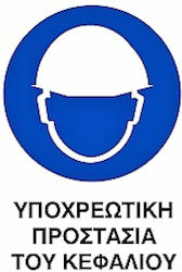 Mandatory Sign Head/Eye Protection 0.096-PVCB2 Mandatory Sign Head/Eye Protection 0.096-PVCB2