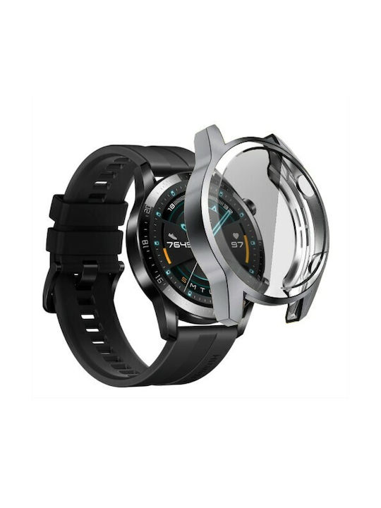 Silikonhülle in Gray Farbe für Huawei Watch GT / GT2 (46mm)
