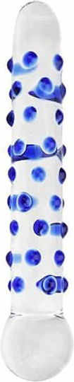 Loving Joy Spectrum Dildo Din Sticlă Albastru 18cm