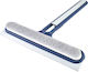 Plastic Cleaning Brush with Handle Blue