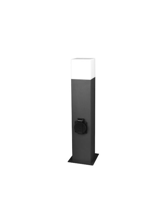 Polux Polux Außenstehlampe für Außenbereich 12W IP44 für Lampenbirnensockel Schwarz