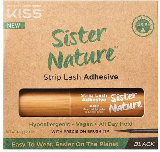 Kiss Sister Nature Strip Κόλλα Βλεφαρίδων Black 4.1gr