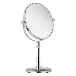 Bronze Art Tabletop Makeup Mirror Chrome