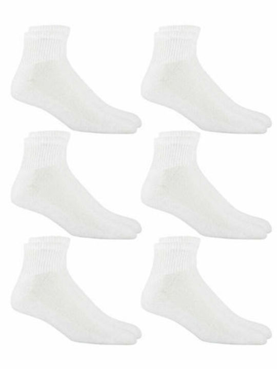 Vtex Socks Μονόχρωμες Κάλτσες Λευκο 6Pack