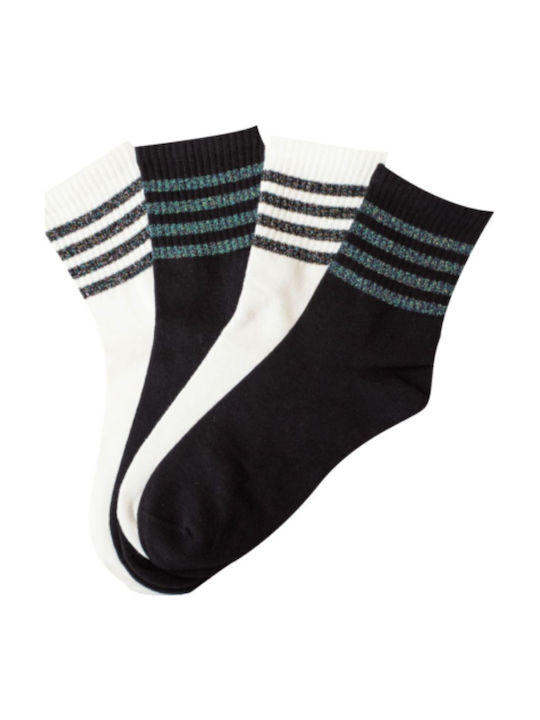 Vtex Socks Κάλτσες με Σχέδια Λευκές 4Pack