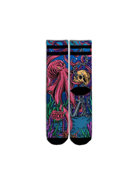 American Socks Octopus Ανδρικές Κάλτσες με Σχέδια Πολύχρωμες