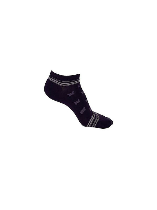 Inizio Γυναικείες Κάλτσες με Σχέδια Μωβ
