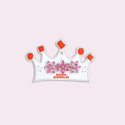Mini Cools Kids Hair Clip Flower in Pink Color