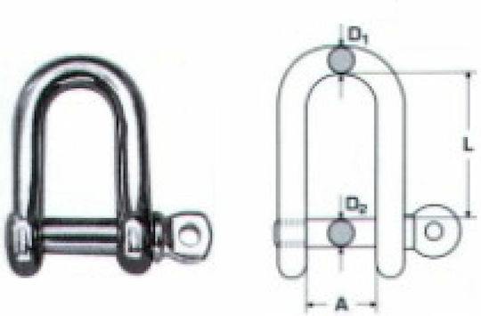 Inoxmare A4 M8358 12mm Navy Key for Boat Deck Accessories 12mm