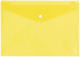 Diafano Folder Transparent with Button for Paper A4 Yellow