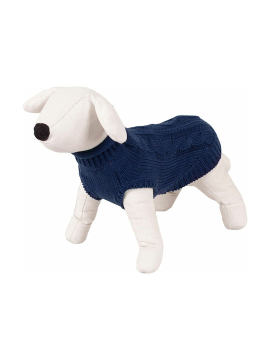 Happet Navy Pulover tricotat Câinelui în culoarea Albastru 30cm.