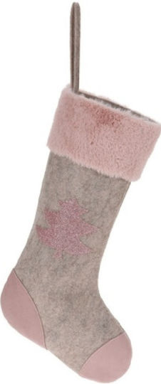 Christmas Stocking With Beige Star