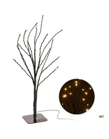 Christmas Decorative Illuminated Metal Tree Natural Appearance 30cm Black