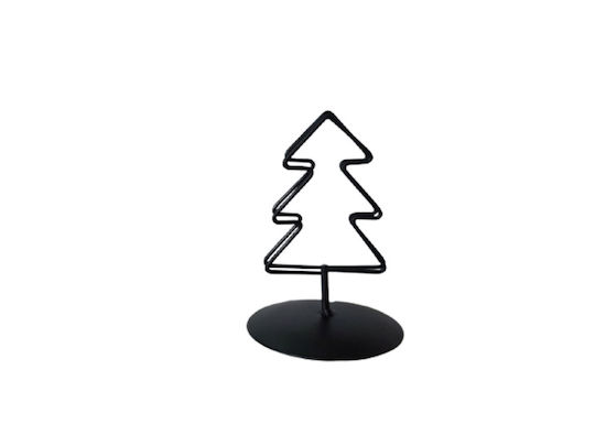 Weihnachtsdekoration Baum 8cm Schwarz