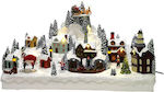 Illuminated Christmas Decorative Plastic Village Multicolour