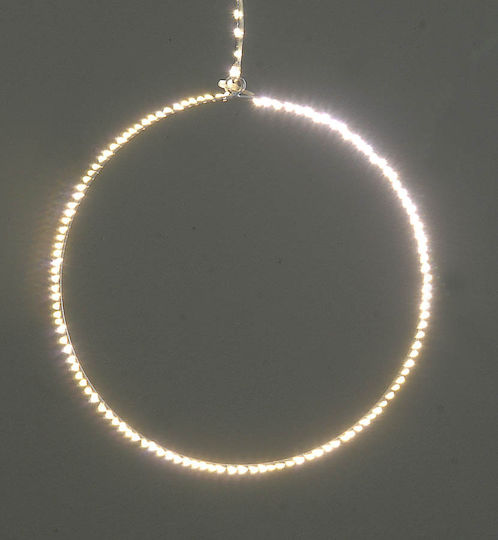 Christmas Metal Lighted Decorative Wreath 27cm