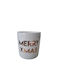 blokker Merry Christmas Christmas Ceramic Candlestick 8x7cm