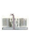 blokker Christmas Silver Candle 10cm 3pcs
