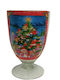 Weihnachtlich Vase Glas Mehrfarbig L17.5xB12cm.