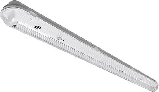 Power Led Lichtleiste Außenbereich mit 1 Platz für LED-Lampe T8 60cm