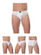 Herren Slips Weiß 4Packung
