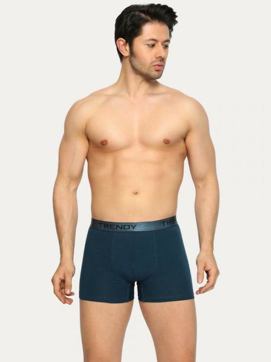 Trendy Elegant Men's Boxer Petrol