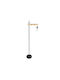GloboStar Mindelo Floor Lamp H150xW35cm. with Socket for Bulb E27 Black