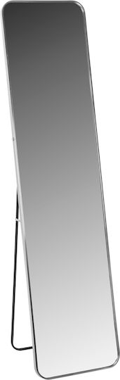 HomeMarkt Boely Boden- oder Standspiegel mit Silber Aluminium Rahmen 160x39cm