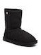 Wildleder Stiefeletten Damen Schwarz