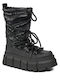 Ava Leather Women's Ankle Boots Black