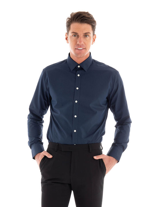 Selected Men's Shirt Long Sleeve Dark Blue