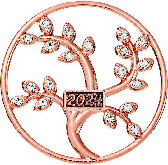 Adorex Metalic Element decorativ pentru proiecte DIY Rose Gold 3.5x4cm.