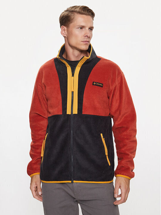 Ανδρική Ζακέτα Fleece Πορτοκαλί
