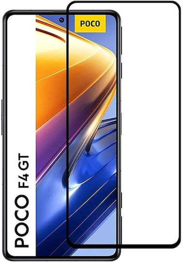 9h Full Glue Full Face Tempered Glass Μαύρο (Poco F4 GT) 33487