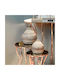 Fylliana Vază Decorativă Ceramică 20037 Auriu 21x21x21cm 1buc