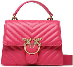 Pinko Love Top Γυναικεία Τσάντα Χιαστί Ροζ