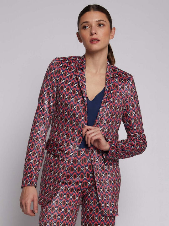 Vilagallo Blazer pentru femei Sacou Roz