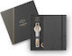 Parker Ballpen Im Premium Pearl Gt Desk Set with Notebook and Pen Pieces