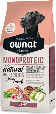 Ownat Classic 4kg Dry Food for Dogs with Lamb