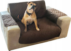 Bettdecke für Hunde Braun 185x125cm