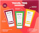Q+A Natural Skincare Trio Bodycare Travel Set for Body Cleaning